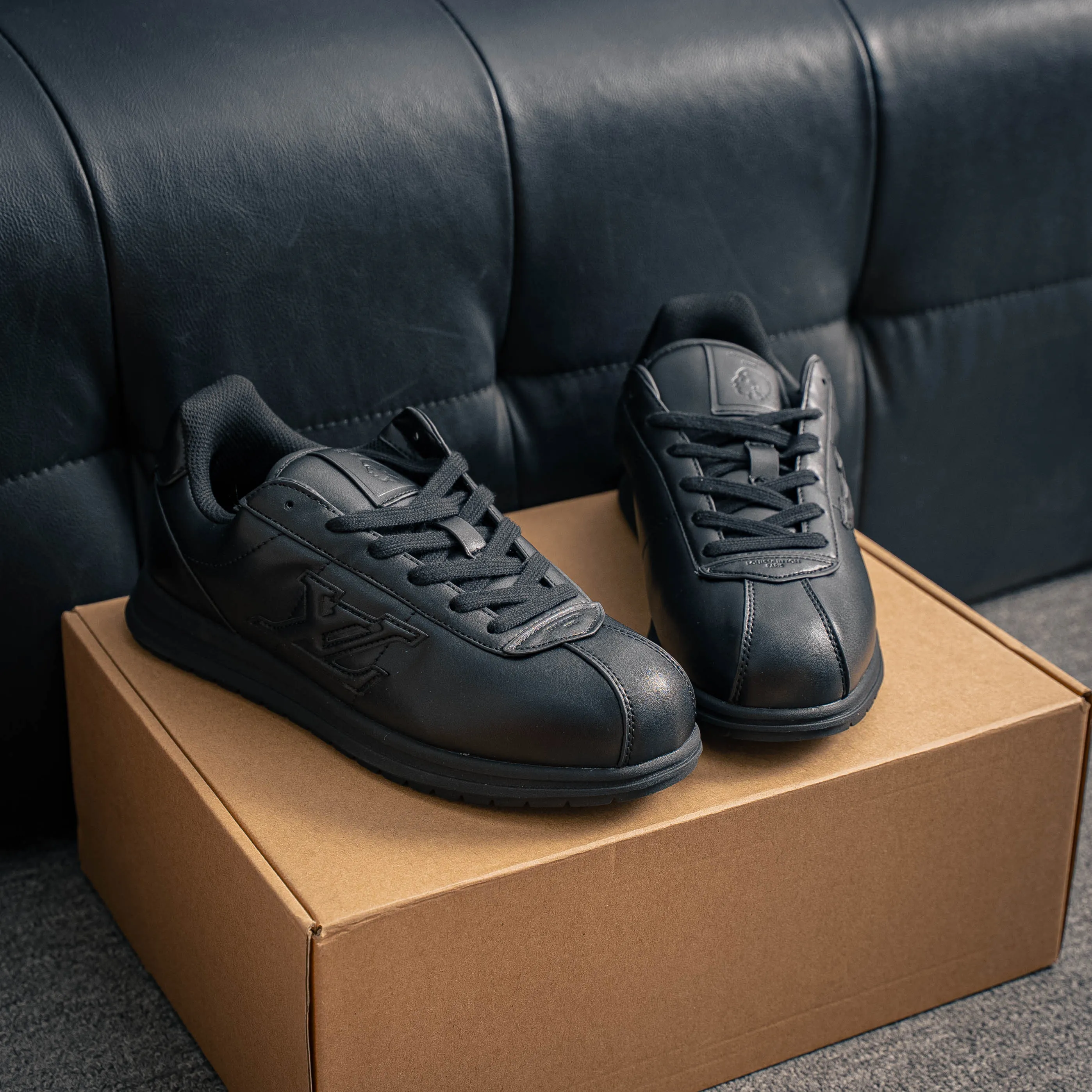 # LOUIS VUITTON x Nigo lv Buttersoft Cowhide Leather FW 25 Lace-Up Low-Top Shoes Same Style